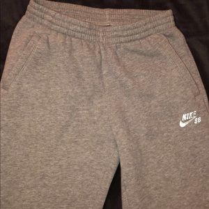Gray Nike sweatpants